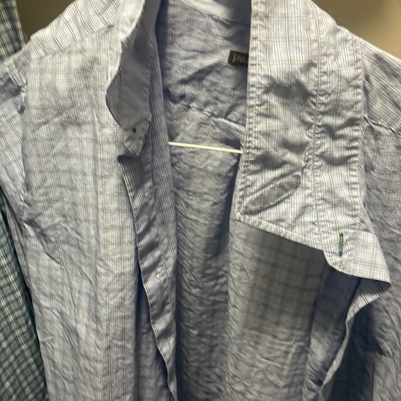 J McLaughlin Blue checkered button down shirt - Picture 5 of 5